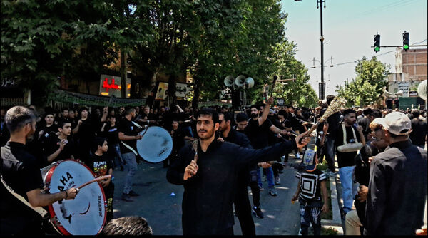 مراسم تاسوعای حسینی در شهرستان گالیکش