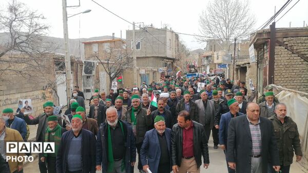 راهپیمایی روز جهانی قدس در شهر بار نیشابور
