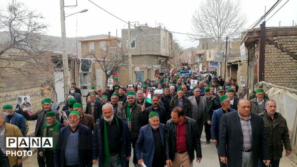 راهپیمایی روز جهانی قدس در شهر بار نیشابور