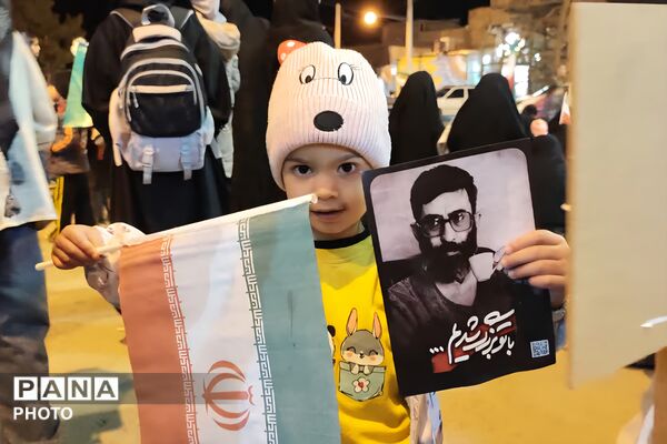 آسمان شهر نیر سوگوار ایام چهلم رهبر شهید و شهدای میناب 