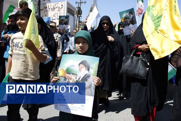 حضور چشمگیر کودکان گچساران در راهپیمایی روز قدس