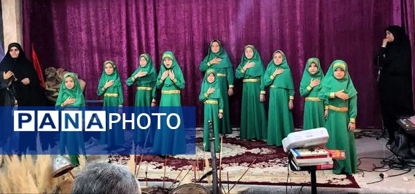 مراسم دختران زینبی در مسجد امام موسی کاظم (ع) اسلامشهر