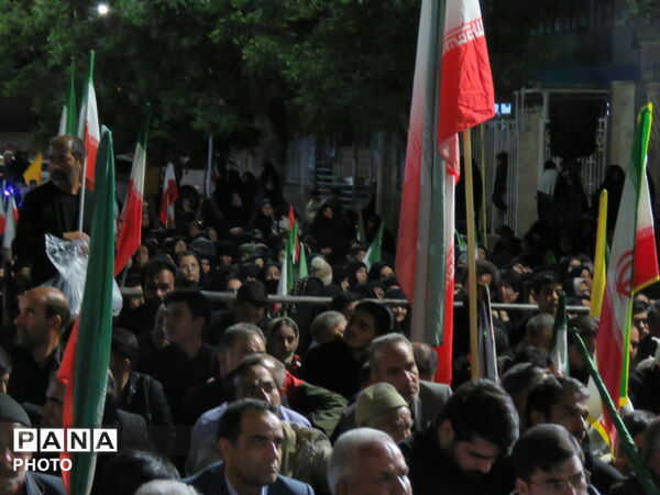 خروش مردم  خلیل آباد در حمایت از رزمندگان اسلام