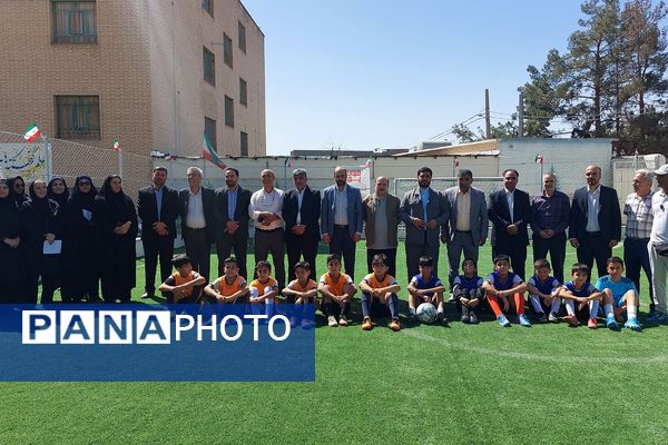 افتتاح زمین چمن مدرسه امام رضا(ع) پردیس