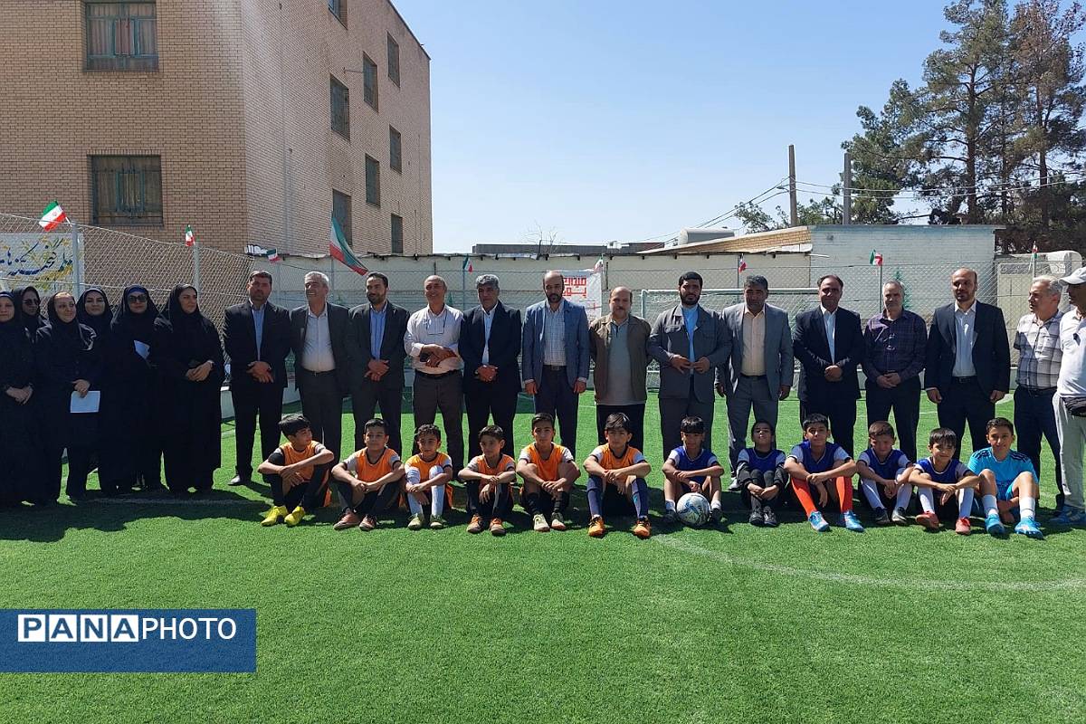 افتتاح زمین چمن مدرسه امام رضا(ع) پردیس