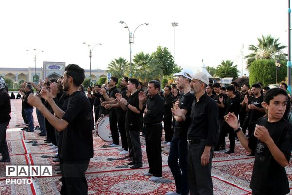 عزاداری هیأت روستای تل آباد در زیارتگاه شهید مدرس 