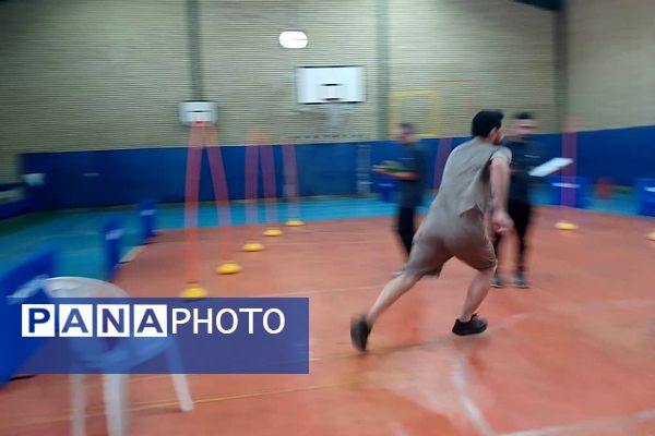 برگزاری آزمون عملی استخدامی تربیت بدنی در سالن فتح المبین ناحیه دو شهرری 