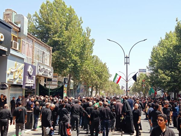 عزاداری هیأت های کاشمر در روز هفتم ماه محرم
