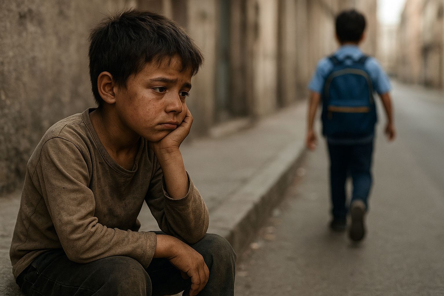 چشمان خسته و ناامید کودکان کار شاهدان عینی سوختن فرصت‌های رشد و محرومیت آنها از آموزش و تحصیل هستند