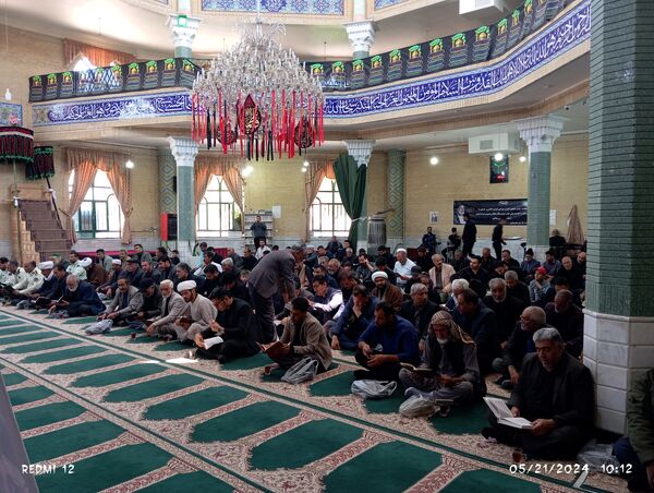 مراسم گرامیداشت شهید جمهور و شهدای سانحه بالگرد در شهرستان باخرز 