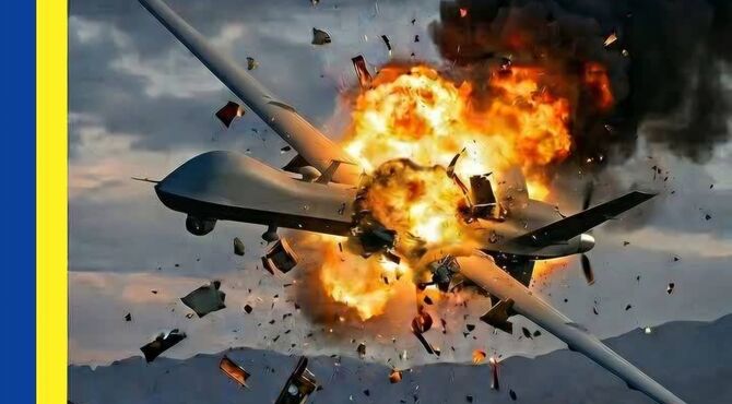 انهدام یک فروند پهپاد MQ9 در آسمان کرمانشاه