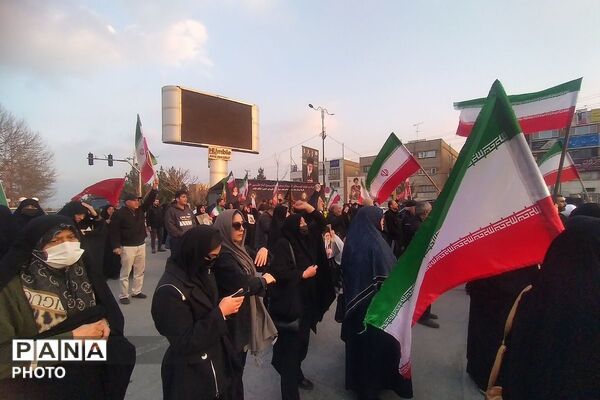 حضور مردم پردیس برای خنثی کردن حرکات  احتمالی مزدوران صهیونی