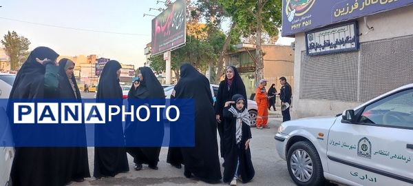 قدردانی از ماموران نیروی انتظامی فراجا و جمعی از خواهران شهرستان شیروان در طرح عفاف و حجاب توسط  پایگاه شهیده ناهید فاتحی کرجو روستای چلو