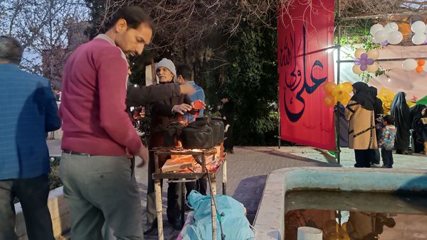 موکب های پذیرایی در جشن خیابانی مهر علوی کاشمر