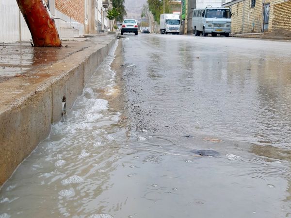 لردگان زیر باران، طراوت زمستانی در دل کوهستان