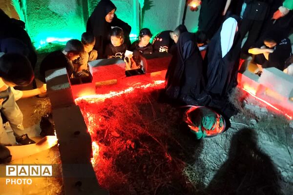 تجمع مردمی شهر صباشهر همزمان با مراسم شام غریبان  