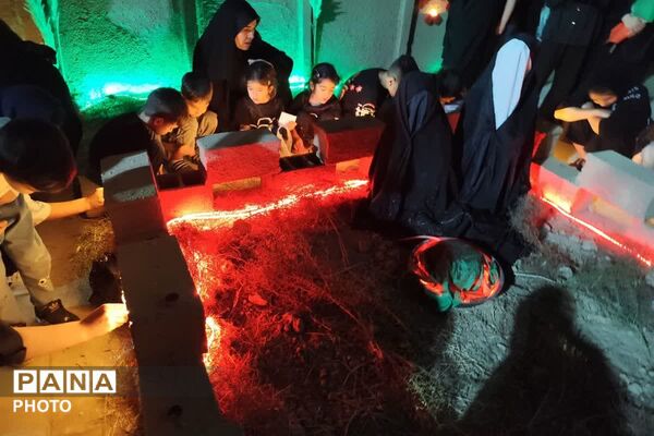 تجمع مردمی شهر صباشهر همزمان با مراسم شام غریبان  