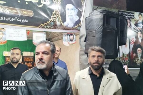 سوگواره چهلمین روز شهادت دانش آموزان ناحیه دو شهرری و مدرسه شجره طیبه در میدان نماز شهرری 