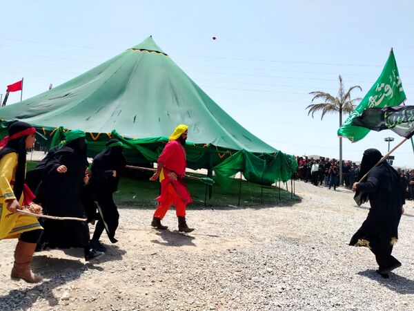 مراسم تعزیه‌خوانی در شهر طاقانک