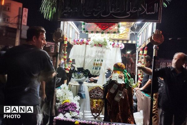 مراسم تاسوعای حسینی در شهرستان قدس