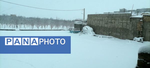 بارش اولین برف در بهمن ماه در شهر بار 