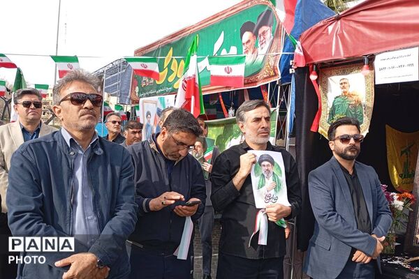 بیعت فرهنگیان شیراز با آیت‌الله سید مجتبی خامنه‌ای