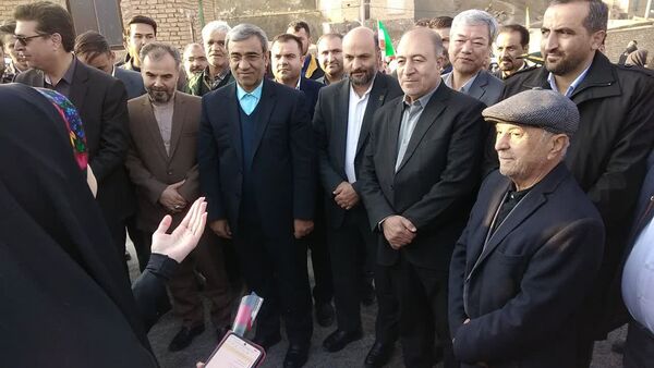 افتتاحیه نخستین مدرسه طرح حذف مدارس سنگی روستای طاهرآباد شهرستان مرزی کلات