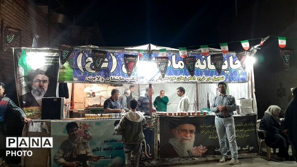 چایخانه امام زمان (عج) برای پنجاه و سومین شب میزبان مردم نیشابور شد 
