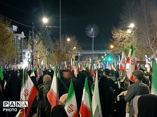 مراسم تشییع دو شهید شهرک صنعتی خیام زبرخان در حسینیه امام نیشابور 