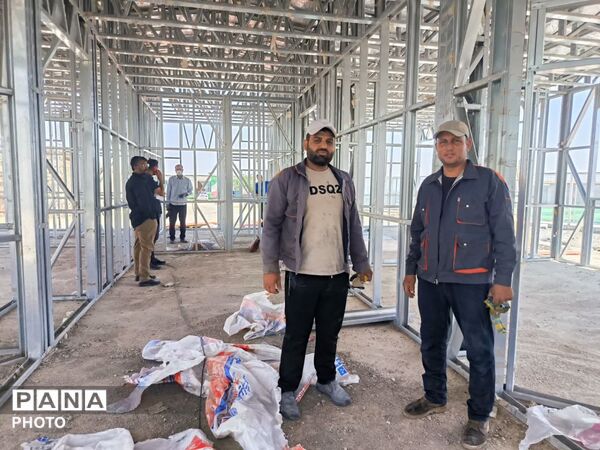 عملیات اجرایی آموزشگاه ۶ کلاسه «شهید دربندی» در روستای قلعه‌ نوِ کلات 