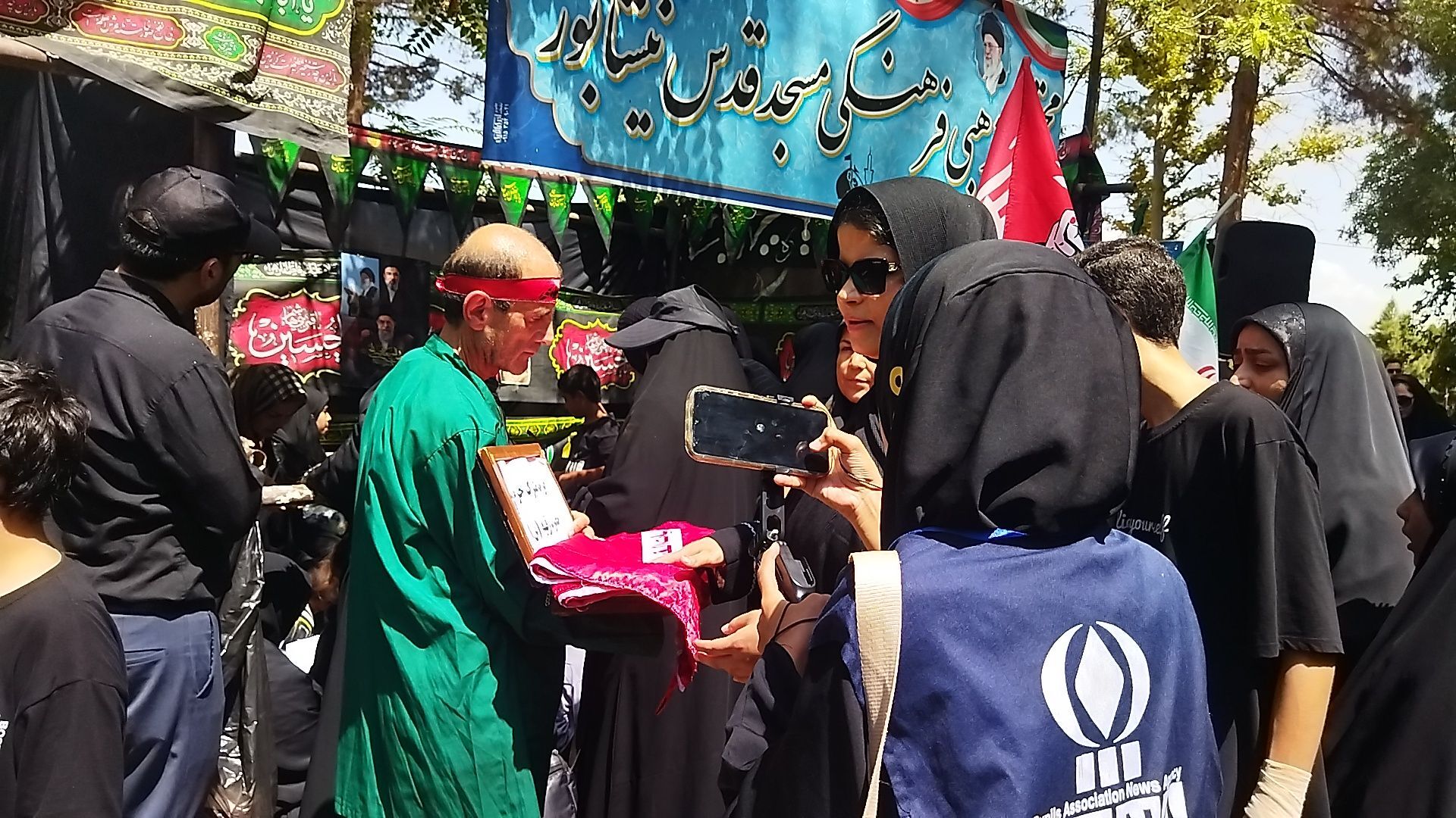 گذری بر موکب مسجد قدس در پیاده روی جاماندگان اربعین حسینی نیشابور‌ 