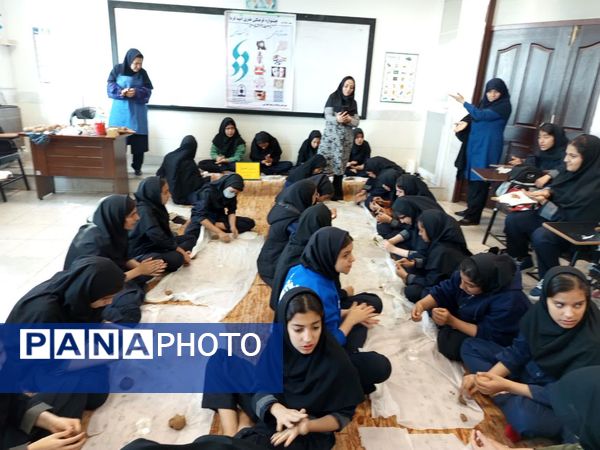 پویش تسبیح در دبیرستان فرهنگ کاشمر