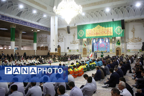 آیین خطبه خوانی خادمان حرم حضرت معصومه(س) به مناسبت روز قم