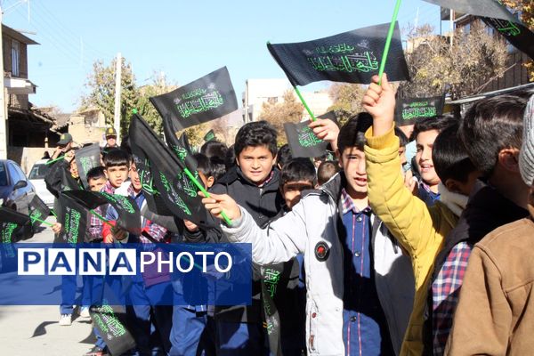 دسته عزاداری نوگلان فاطمی در شهرستان بن 