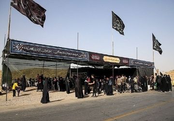 موکب بندر کوهستک میزبان زائران در کربلا