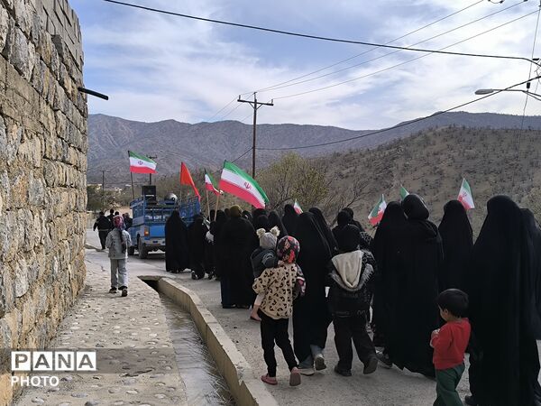 ندای مرگ بر آمریکا و اسرائیل مردم حماسه‌ساز میانکوه 