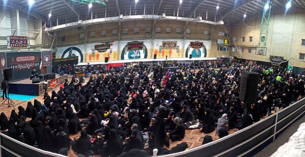 اجتماع عظیم فاطمیون در سالن شهدای شهرداری مشهد مقدس 