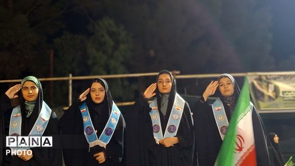 نقش‌آفرینی دانش‌آموزان آموزشگاه نمونه «دکتر توسلی» در میعادگاه بیعت با رهبری