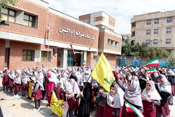 محکومیت ترور شهید سید حسن نصرالله در مدارس ناحیه 2 شهرری 