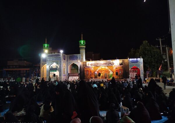 مراسم شب ششم  محرم در گلزار شهدای نیشابور