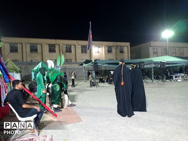 آیین سنتی تعزیه‌خوانی «عروسی شاهزاده قاسم» در محله زرکی میناب