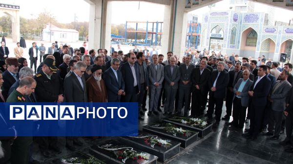 استقبال از  استاندار خراسان رضوی در گلزار شهدای گمنام 