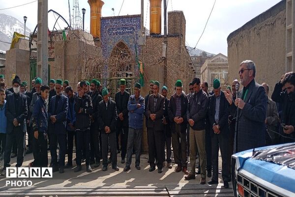 حضورخودجوش مردم سادات شهر بار به مناسبت شهادت حضرت آیت الله خامنه ای 