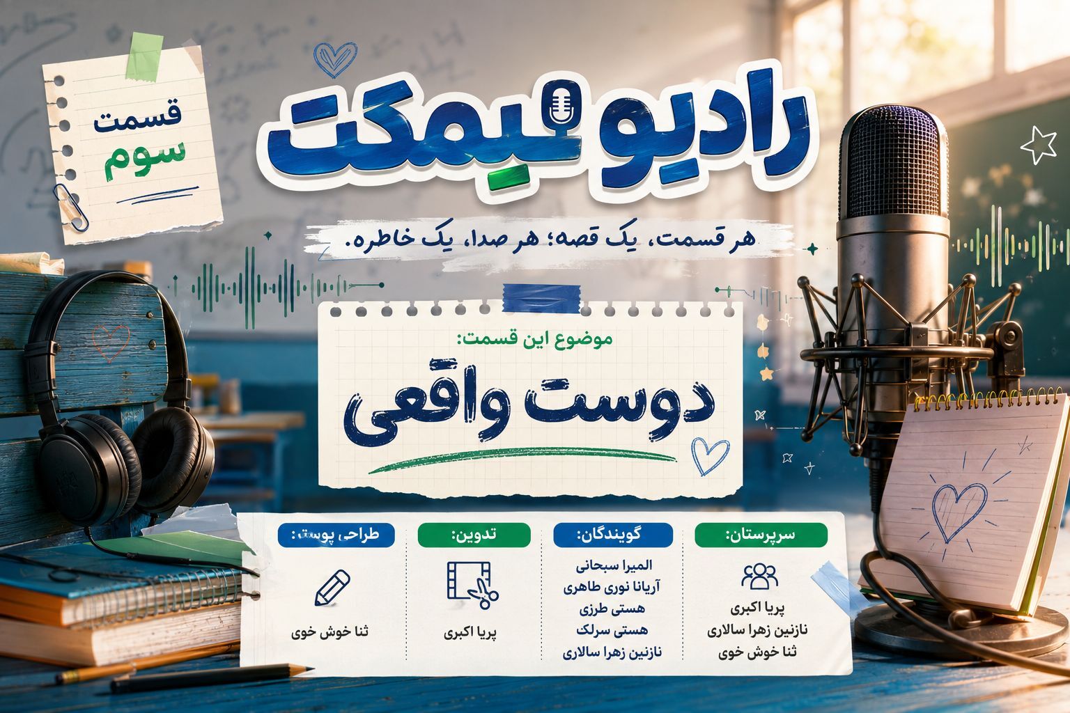 رادیو نیمکت؛ دوست واقعی را از کجا بشناسیم؟