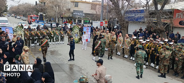 تشییع دو شهید شهرستان بجنورد در استان خراسان شمالی 