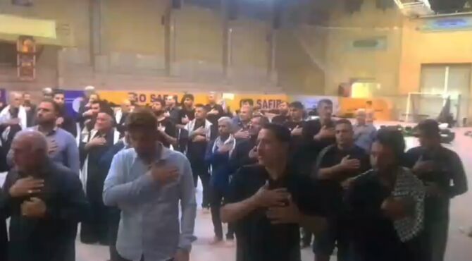 اسکان زائران خوزستانی در مجموعه ورزشی فاطمه زهرا ناحیه دو شهرری 