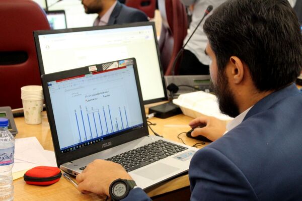 اتاق کنترل وضعیت ستاد انتخابات شهر مشهد