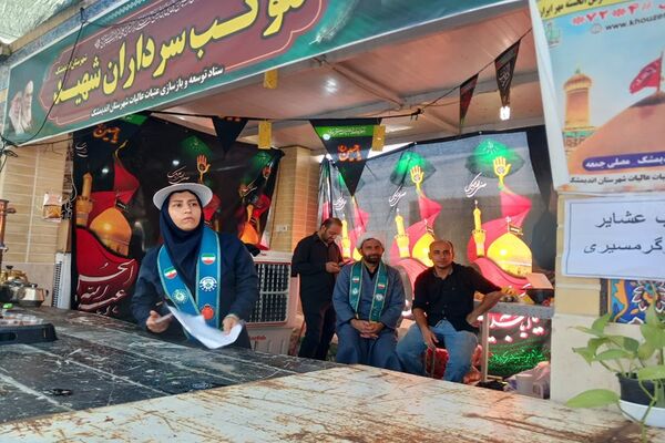 بازدید معاون اردویی گردشگری سازمان دانش‌آموزی از مواکب شهرستان اندیمشک 