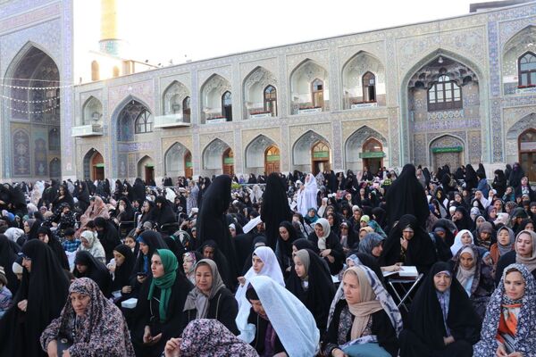 حرم مطهر رضوی، غرق در نوای مهمانان خدا