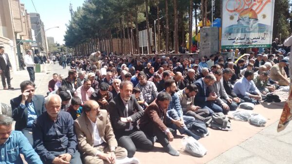 حضور پر‌شور مردم شهرستان بیرجند در راهپیمایی روز جهانی قدس 